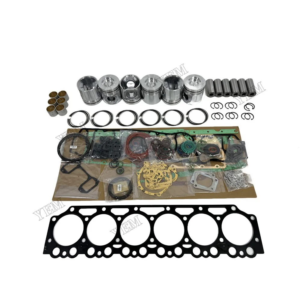 Replacement Engine Rebuild Kit With Piston Ring Overhaul Gasket Set Suitable for Volvo D7D Engine Parts