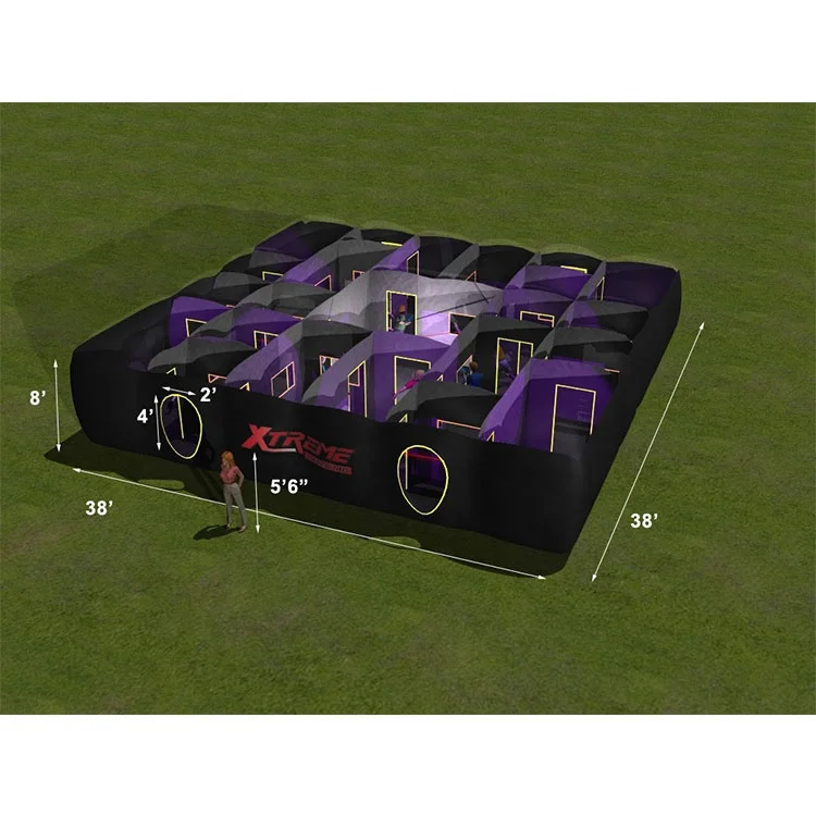 Giant Inflatable Maze Game Inflatable Laser Tag Arena for Outdoor