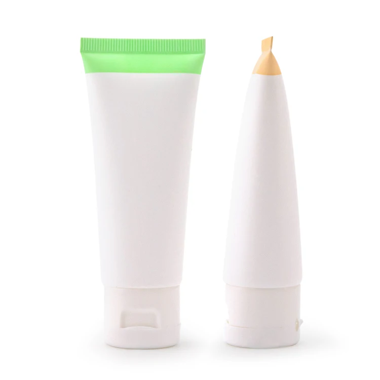 Custom 120g Shampoo Round White Package Squeeze Plastic Soft Packaging Sunscreen Cream Cosmetic Tube With Caps