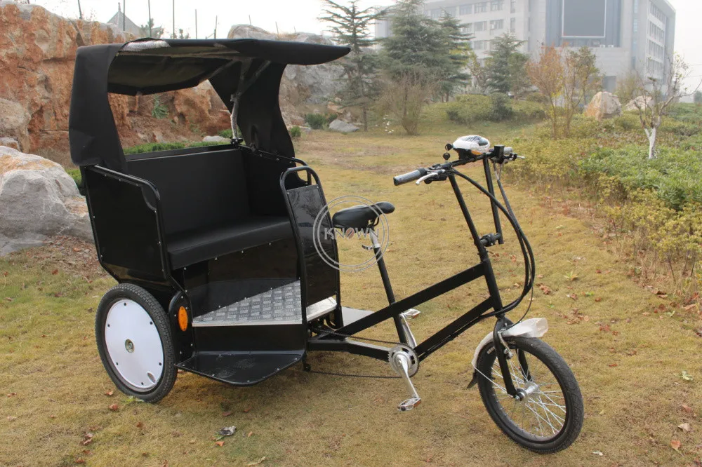 Peddle Rickshaw Pedal Tuk Tuk Rickshaw Electric Tricycle - Customizable Aluminum Cabin ...