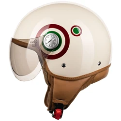 GAOZCTT Casques De Moto Vintage Demi-Casques 3/4 Casque De Moto