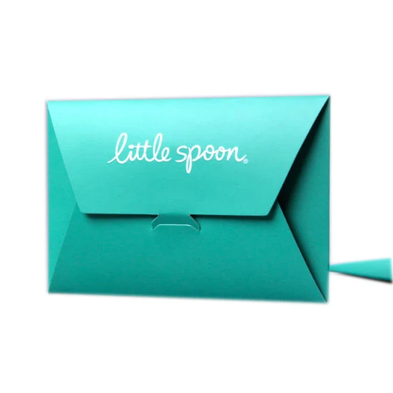 Customized printed paper Envelope box for Hotel Restaurant Knife and Fork little Spoon Packaging