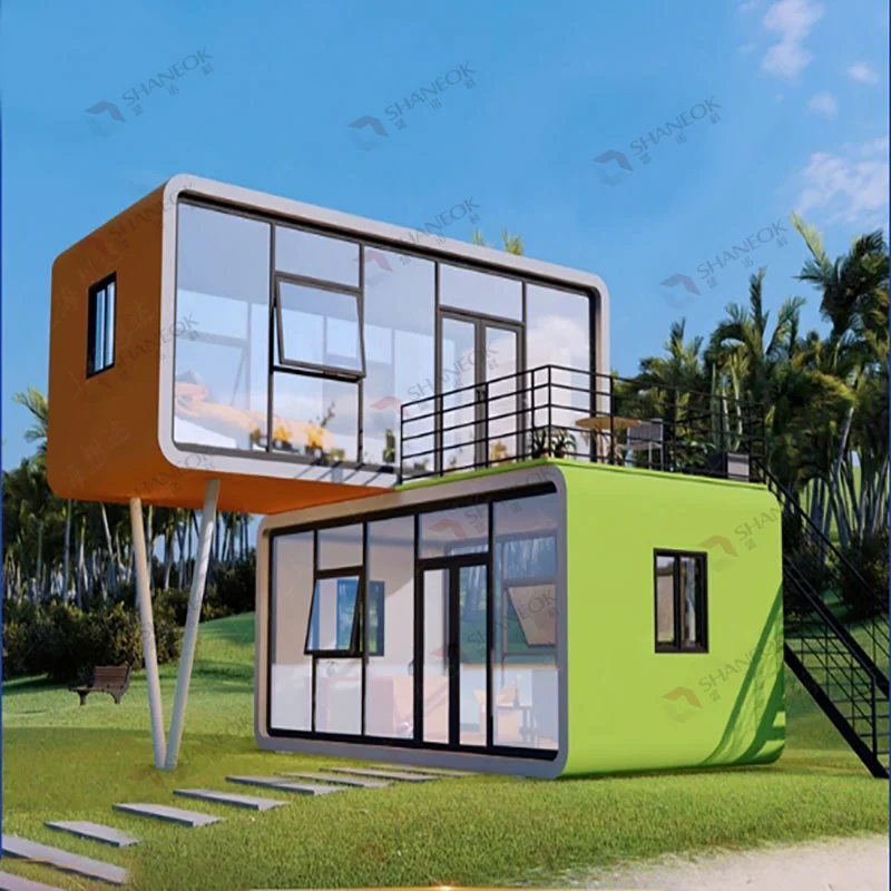Prefab Detachable Container House Apple Capsule Office Tiny Cabin Indoor Apple Cabin House