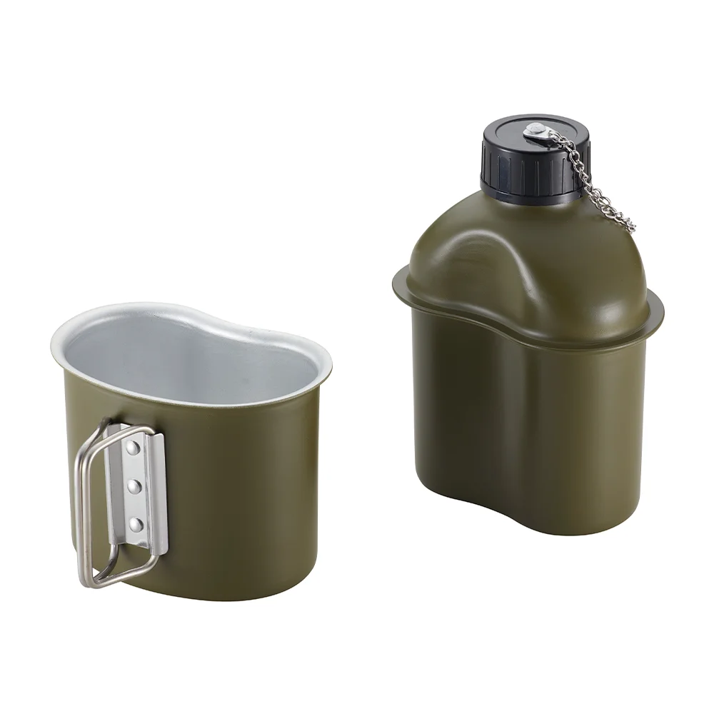 Wholesales Outdoor Camping Customizable Water Canteen Aluminum Water Bottle Canteen For Water