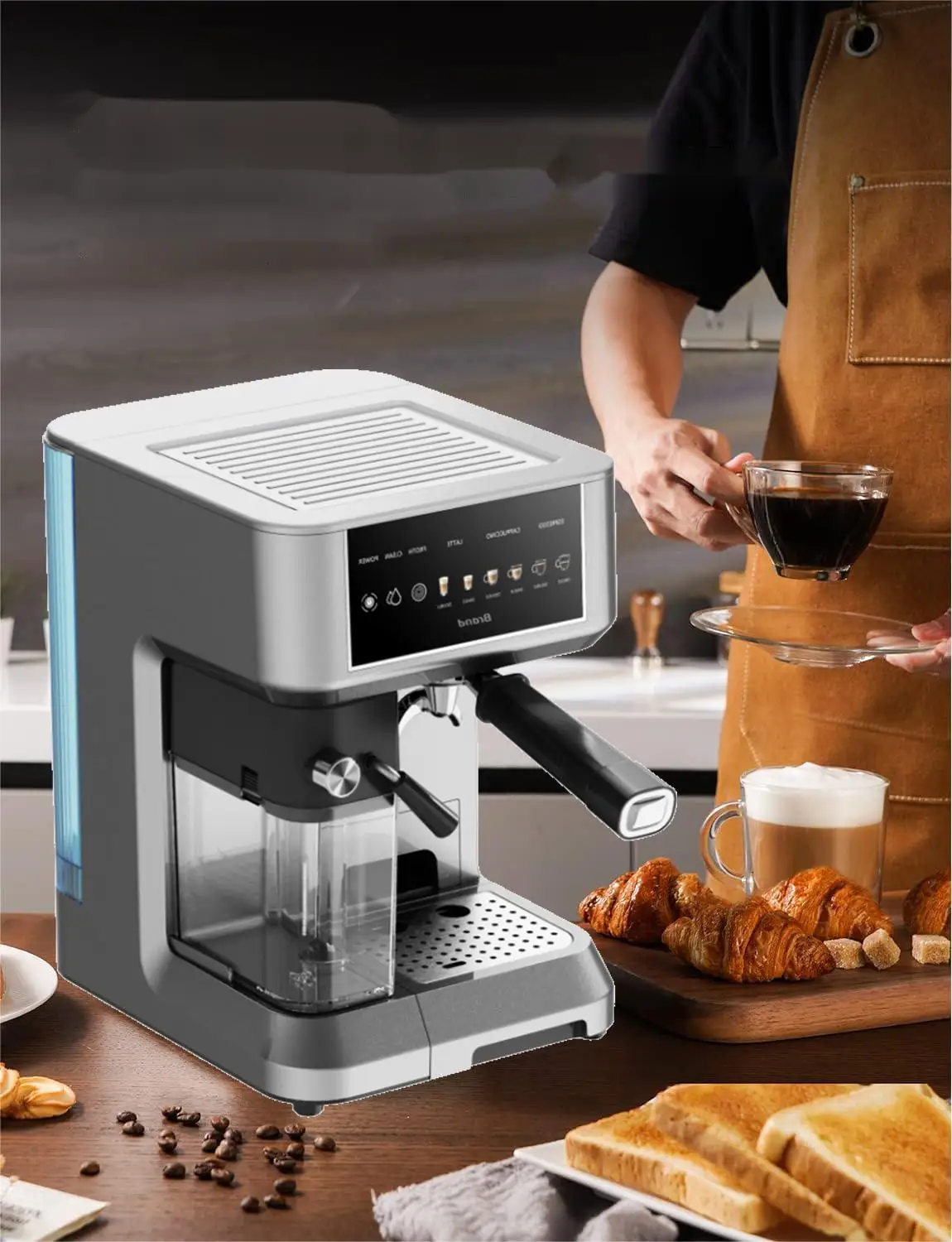 Ce7238 Machine À Café Expresso Et Cappuccino, Buse Vapeur, 20 Bars, 2 Modes: Café Moulu Ou À