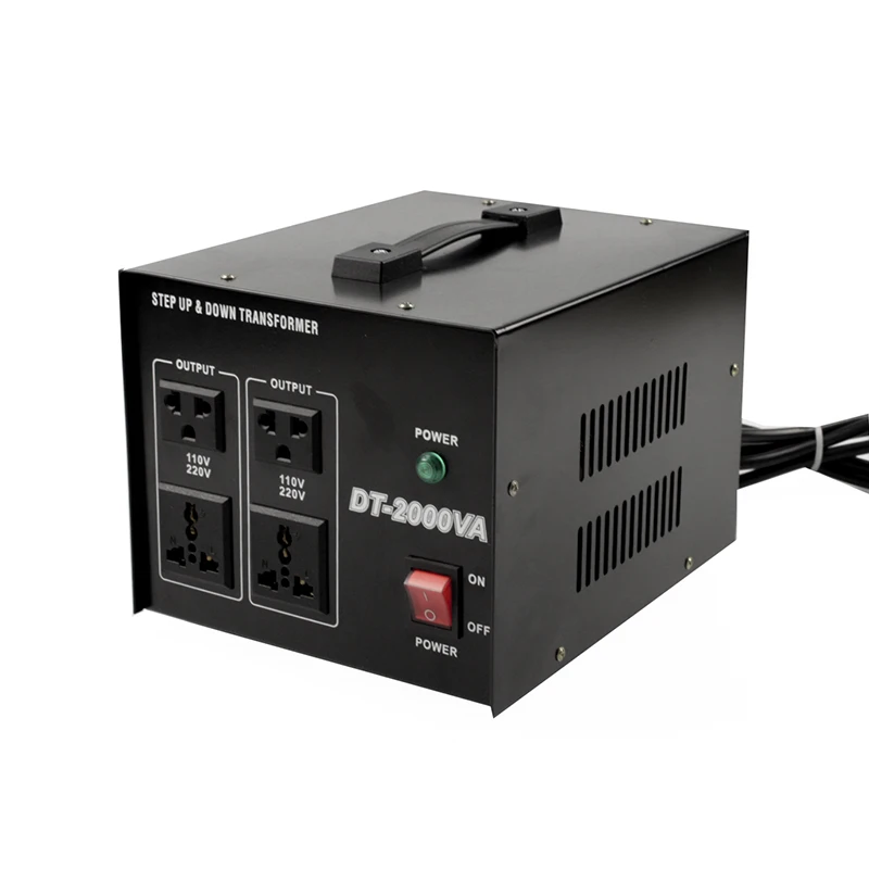 降压220V至110v电压转换器变压器110V至220V 240v 2000W发电机电源转换