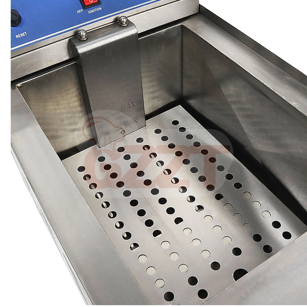 Single/Double 17l Commercial Countertop Propane Lpg Gas Deep Fryer on Sale Deep Fryer Electric Commercial - Image 4