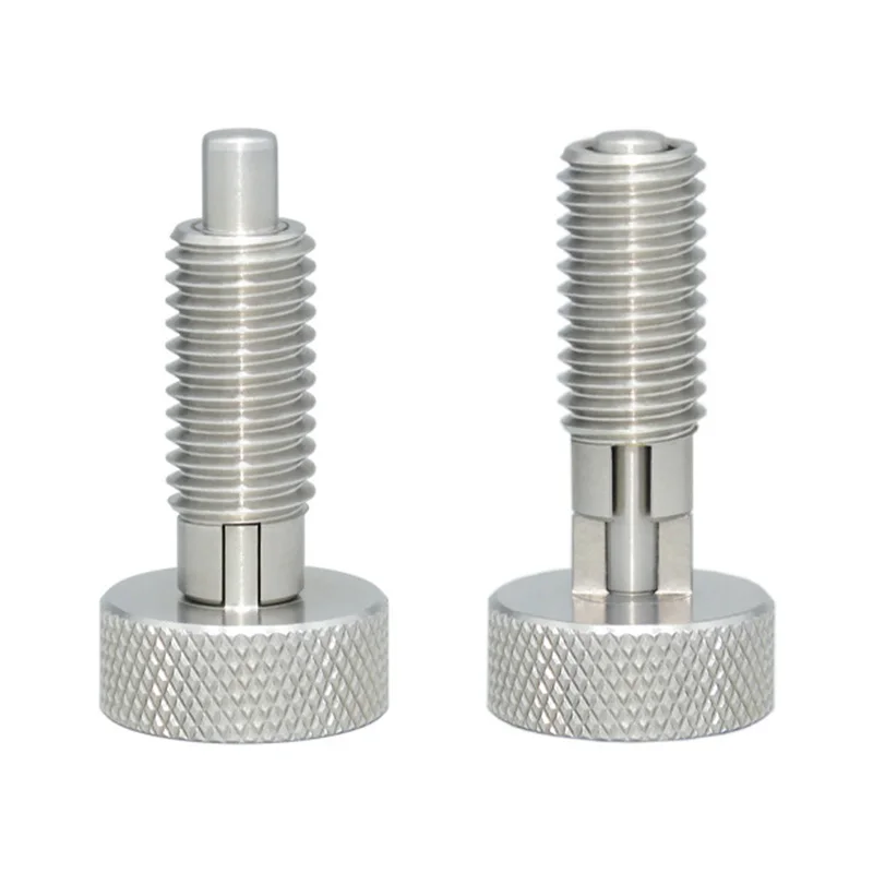 Self Locing Stainless Steel M6 M8 M10 M12 M16 Knurled Head Spring Loaded Pin Indexing Plunger Ranger Px2 Bolt on Style Flares