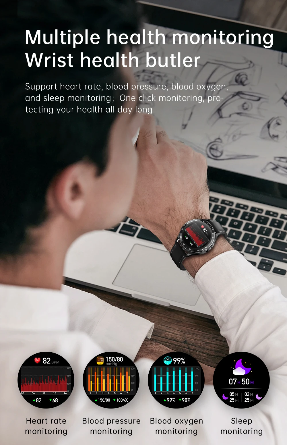 High-End 1.39 Inch X10 TWS Earphone Smart Watch IP67 250+30mAh 2 in 1 NFC BT Call Round Smart Watch with Built-in Earbuds