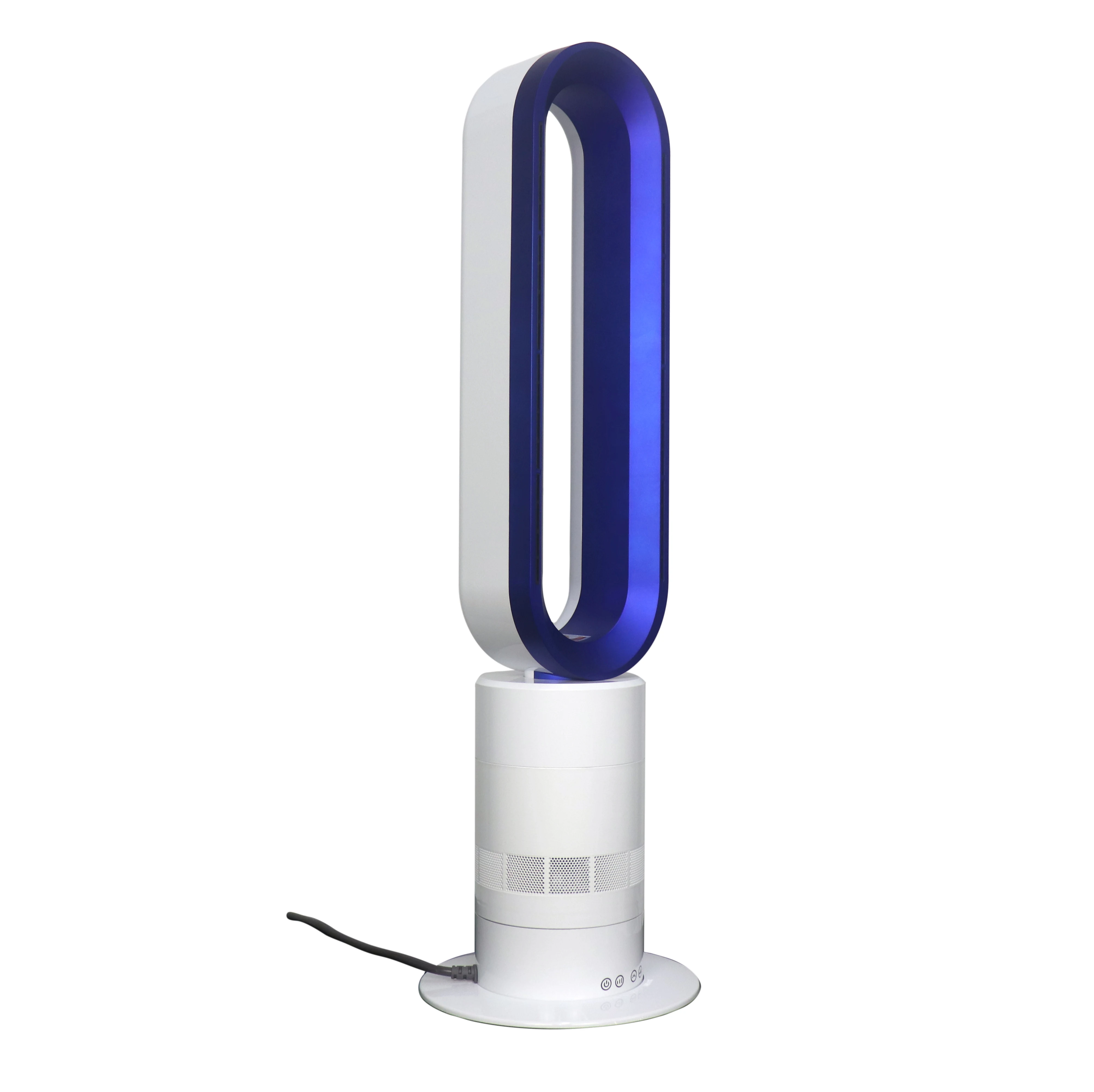 Guangdong CE GS Space air Cooler Leafless Pedestal Fan Electric Portable  Heating Tower Bladeless Fan Heater
