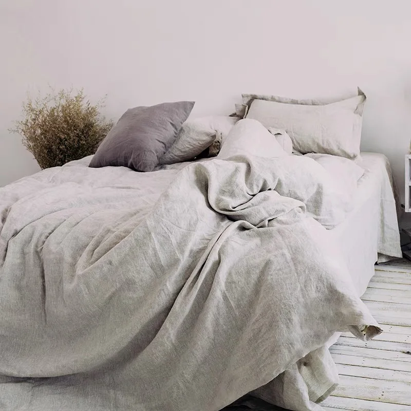 Wholesale Sustainable Hemp Bedding 100 Hemp Fabric Bedding Set Bed