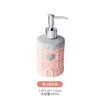 Botella con tapa a presión de punto en relieve y corazón gris w170844