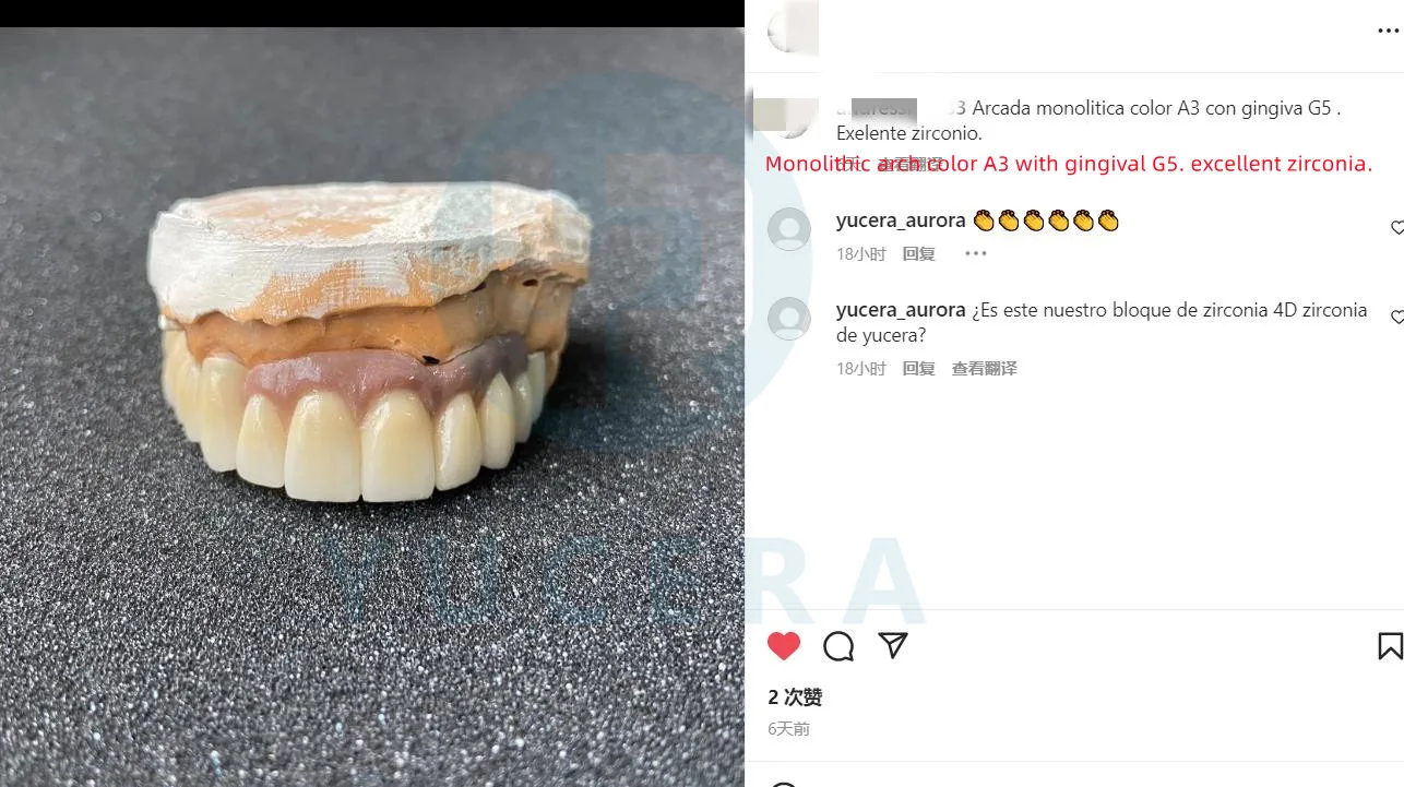 Hot Sale New Dental Lab Material 700-1200mpa 4D Pro Multilayer Zirconia Block