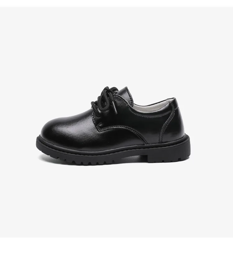 Chaussures Habillées Formelles Noires pour École Unisexe pour Enfants Hibote Chaussures en Cuir Oxford pour Garçon 
