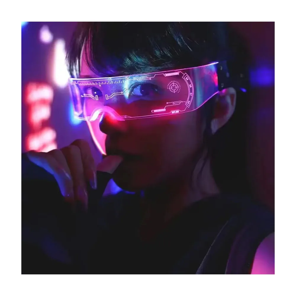 Hot Sale Plastic Led Party Glasses Led Light-Up Toys Neon Party Glasses for Kids Adults Glow in the Dark LED Glasses Party