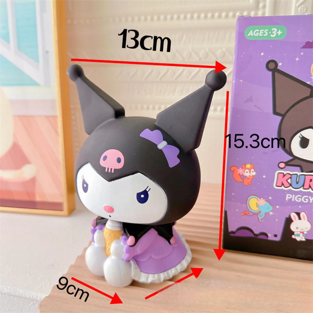 Kawaii Pochacoo Kuromi My Melody Anime Figure New Child Piggy Bank ...