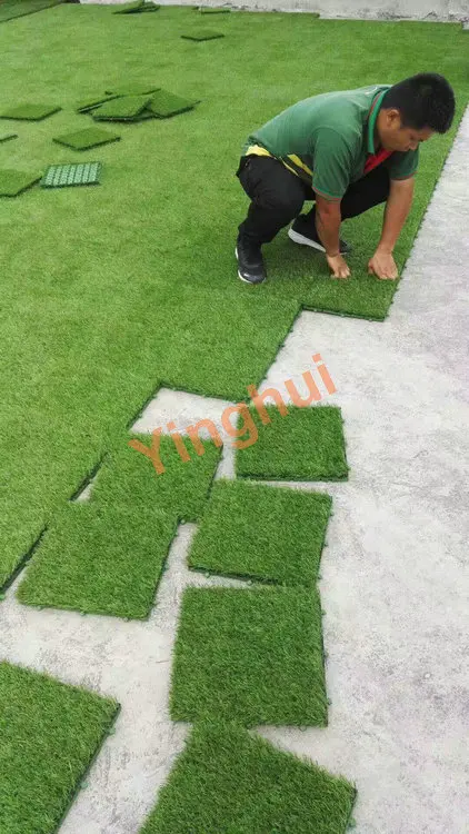Grass Protection Floor Interlock Artificial Turf And Sports Flooring For Football Field
