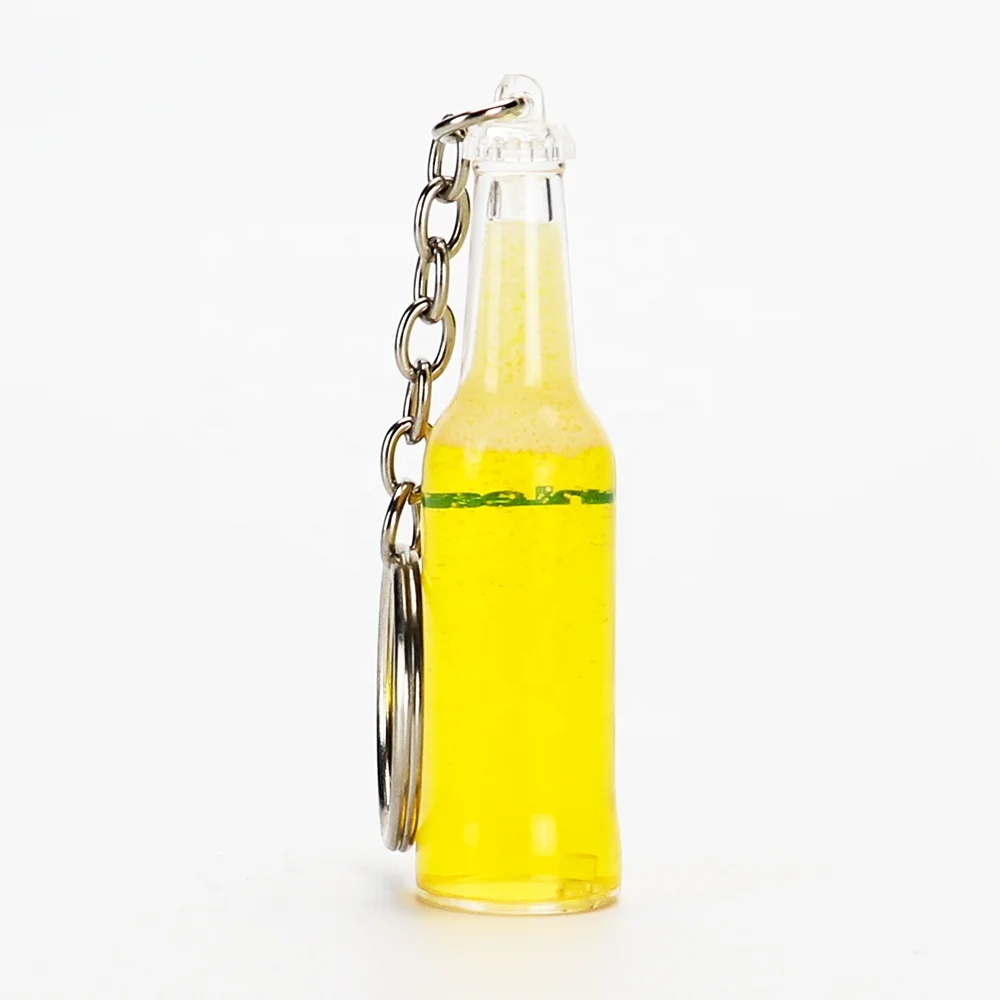 Acrylic PMMA Magic Pearl Crystal Upward  Sand Glowing Water Wine Glass Beer Bottle Bubble Coffee Juice Drink Keychain