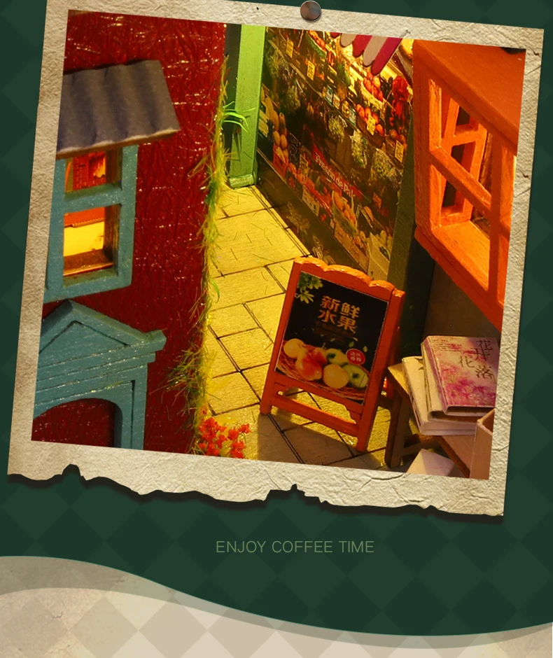 Diy Wooden Doll House Book Nook Book Lover The Best Gift For Couples