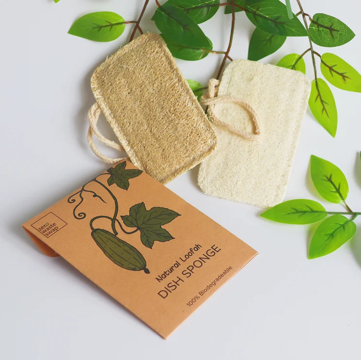 Custom Loofah Pad Natural Ecofriendly Bamboo Organic Loofa Brushes