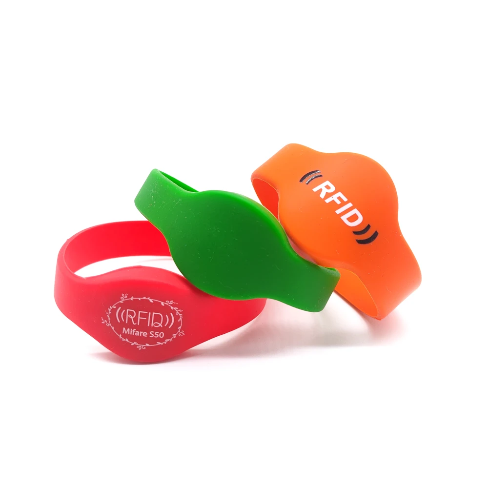 Custom Waterproof Nfc Silicone Bracelets Rfid Cashless Payment Wristband 215 Nfc Wristbands
