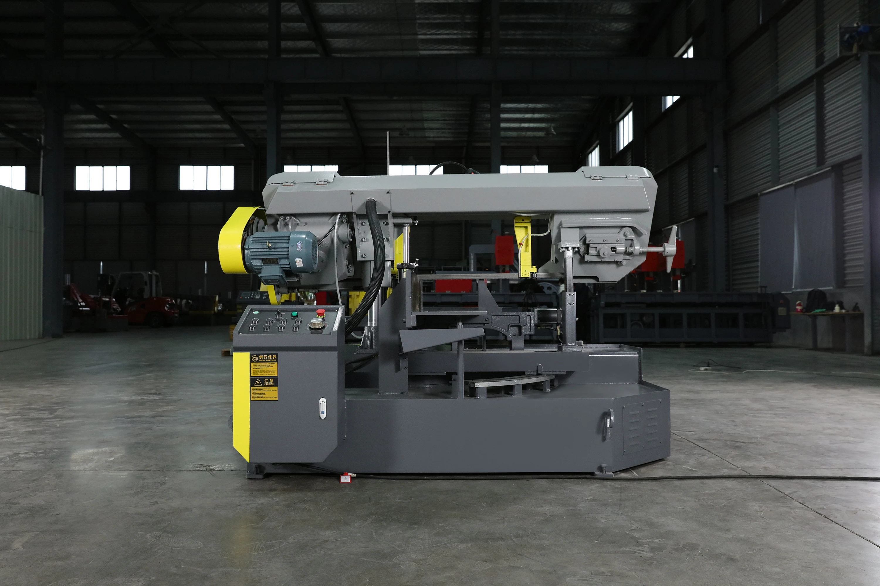 Band Saw Machine Rotate Band Loginfly Semi-automatic Angle Cutting Metal for Metal Hot Product 2019 Provided Hydraulic Saw Motor