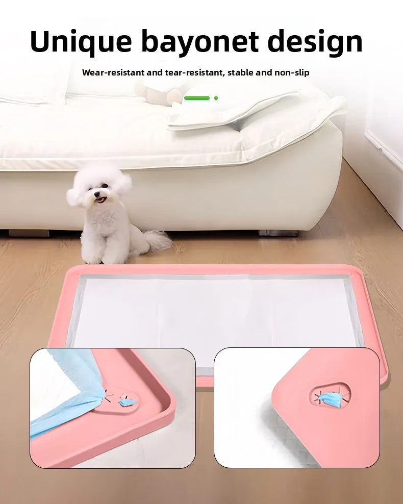 Can Be Reused Pet Diaper Training Pad Anti Overflow Bowl Mat Portable Pet Waterproof Silicone Mat details
