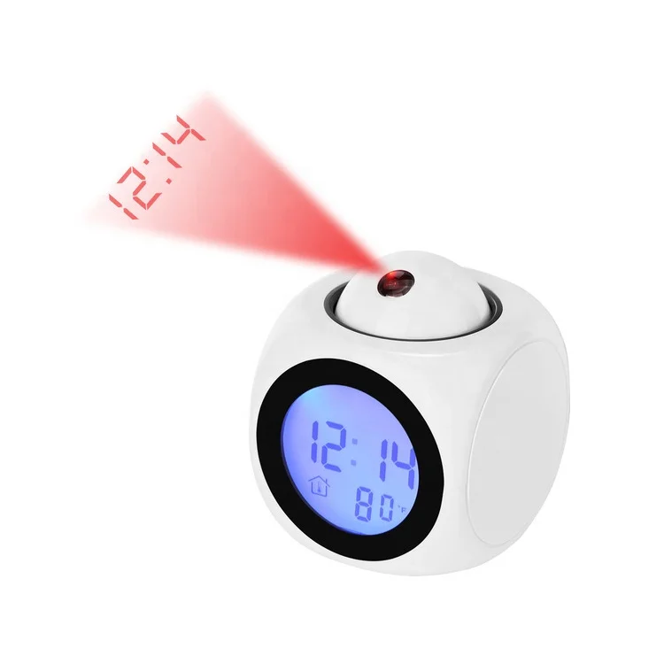 LED Projektionswecker, Wecker Digital Mit Temperatur