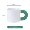 Matte blue-green chubby cup