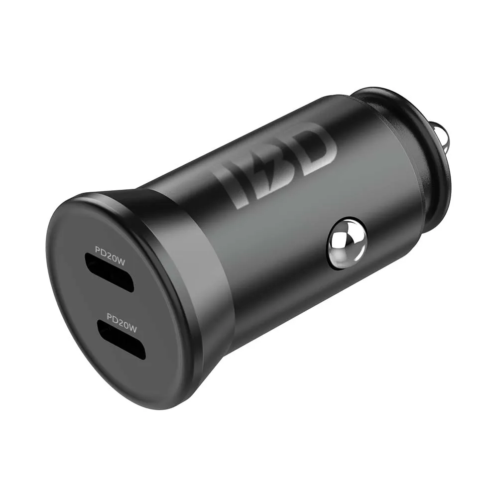 
 High Quality IBD Mini Dual USB Car Charger PD20 Watt Type C Car Charger With Fast Charging  