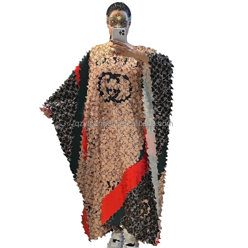 Designer Clothes Famous Brands Casual Printed Long Sleeve Maxi Dress