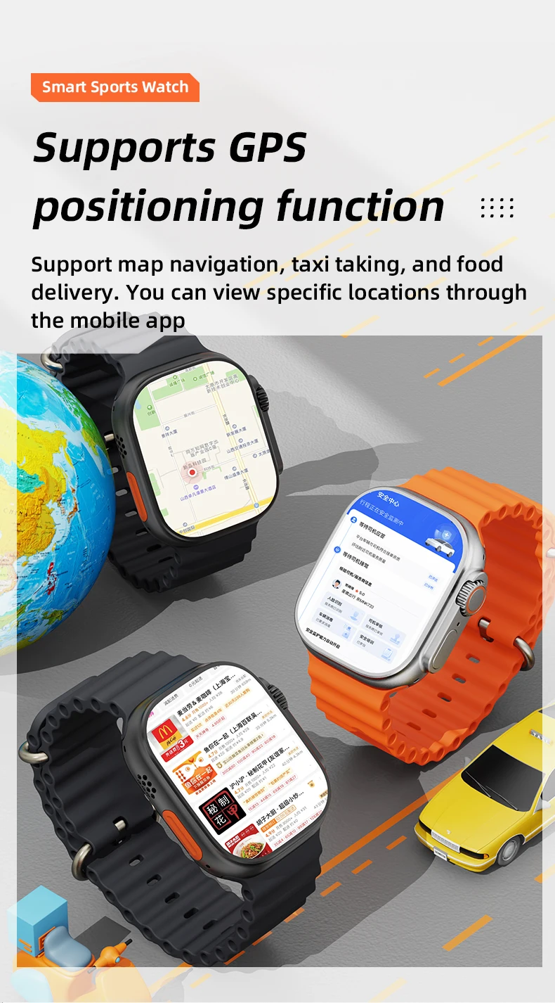 2023 mode plein écran Smartwatch CDS9 appareils Ultra portables Android 8.1 étanche intelligent numérique montres intelligentes