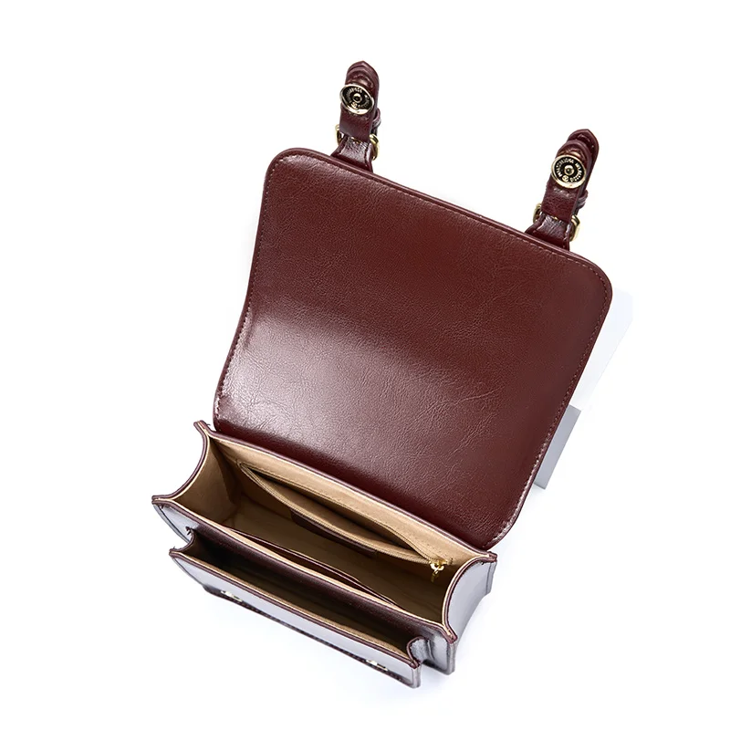 Factory Supply Wholesale Fashion Design School Bag Leather for Female Back Pack Bag Cow Leather Women’s Mini Backpacks Bag