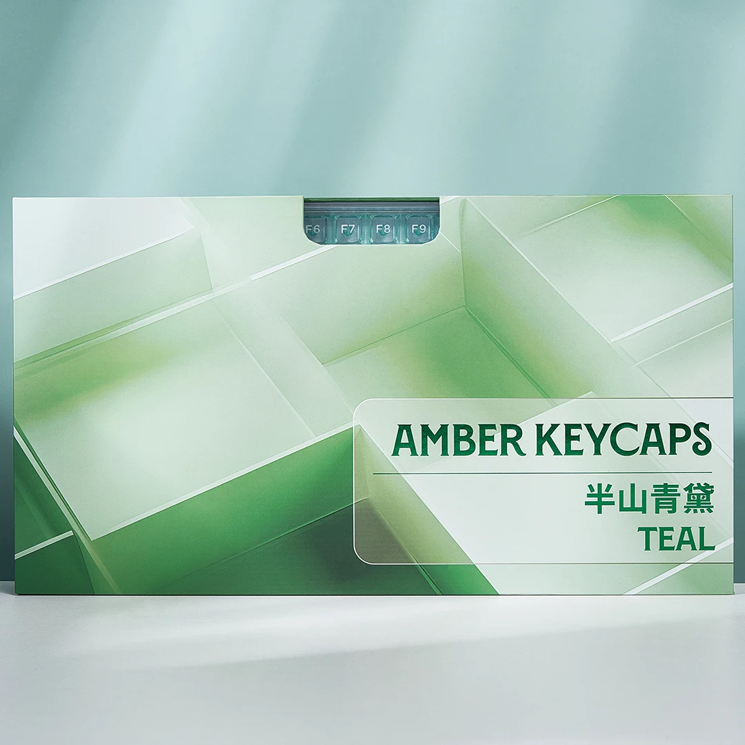 170 Keys WS Mountain Teal Amber Keycaps - OSA Profile