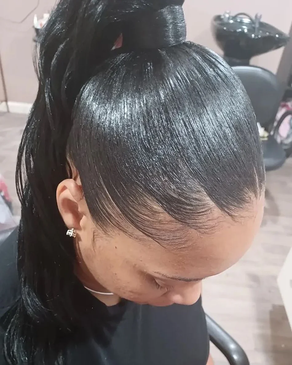 Curly Human Hair Strap Ponytail Extensions_voghion.com