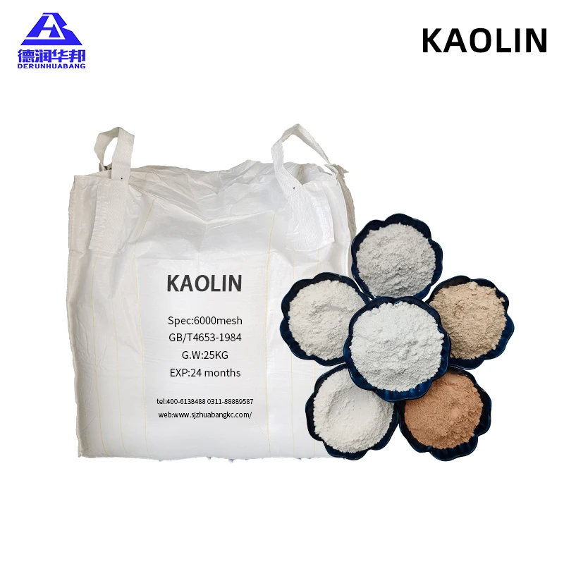 Chinese factory Kaolin production line good toughness calcined kaolin 6000mesh kaolin price export metakaolin