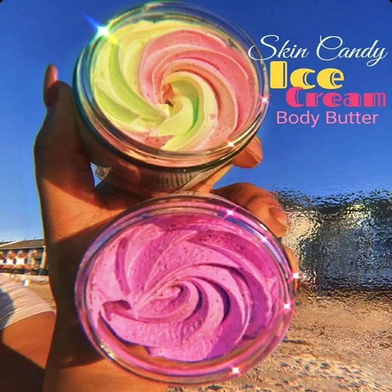 Best Private Label Organic Vegan Ice Cream Wipped Body Butters