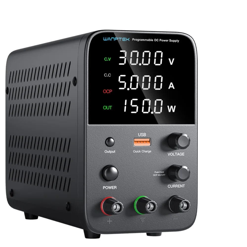 Wanptek WPS305H 0-30V 0-5A Variable DC Power Supply with USB
