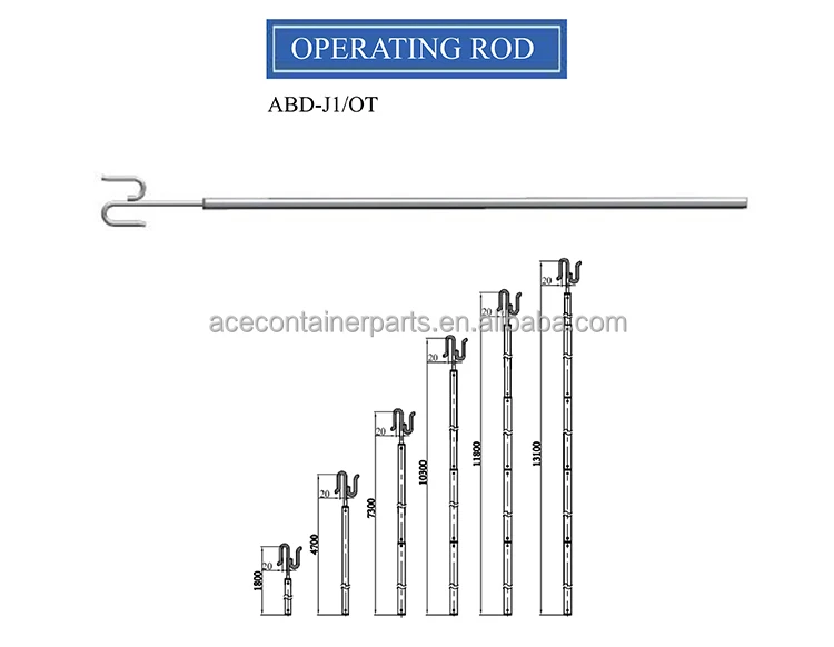 Twistlock Container Lashing Equipment Operating Rod Aluminum Telescopic ...