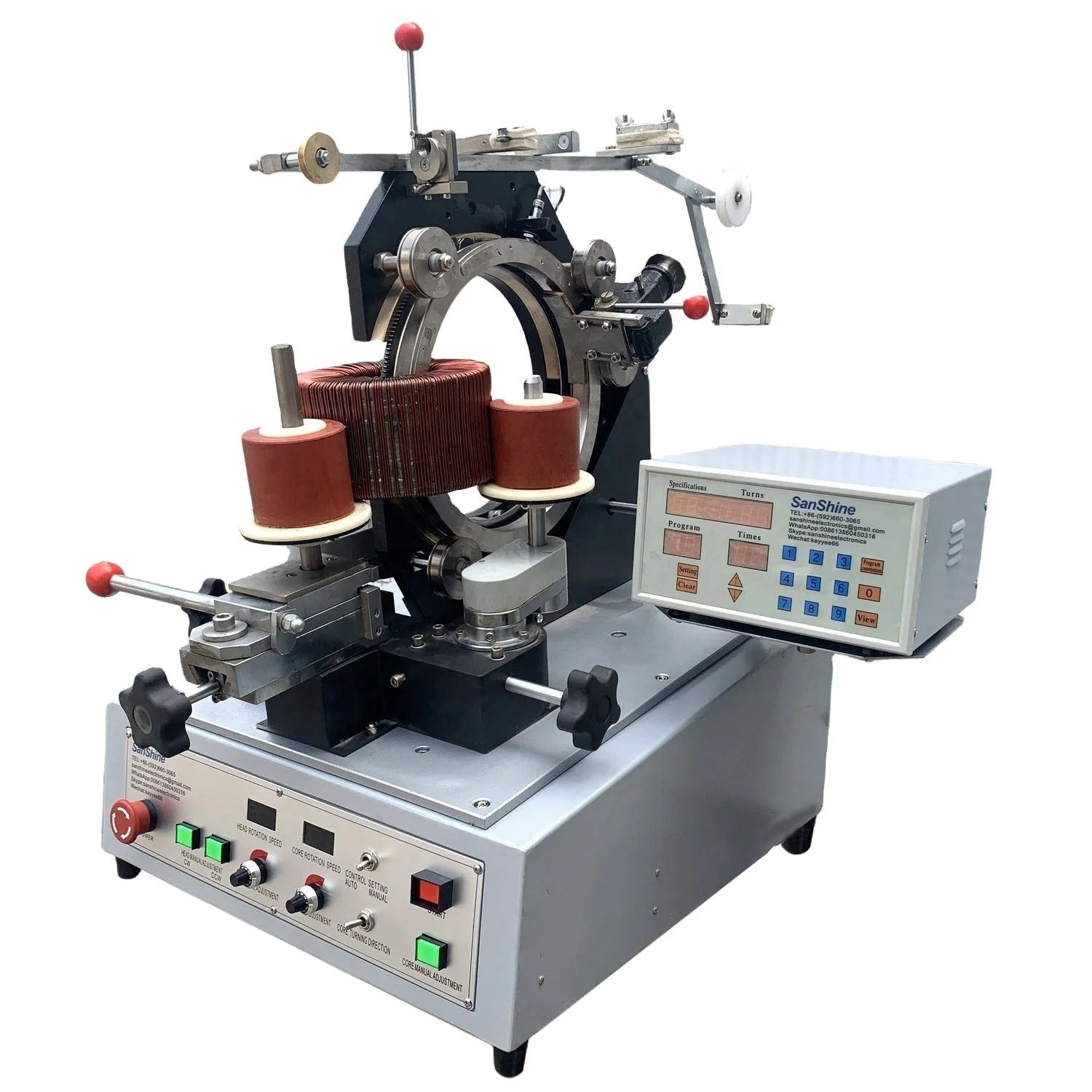 Voltage Stabilizer Toroidal Transformer Coil Winding Machine