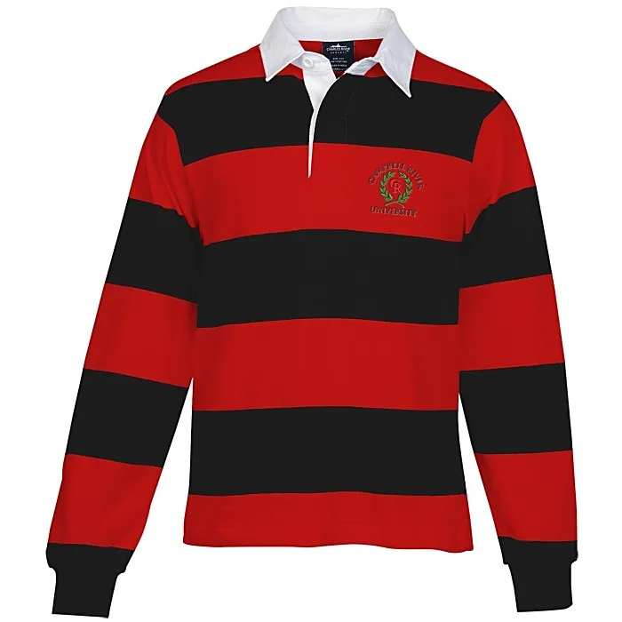 Custom Logo University Organic Rugby Longsleeve Shirt Vintage Rugby ...