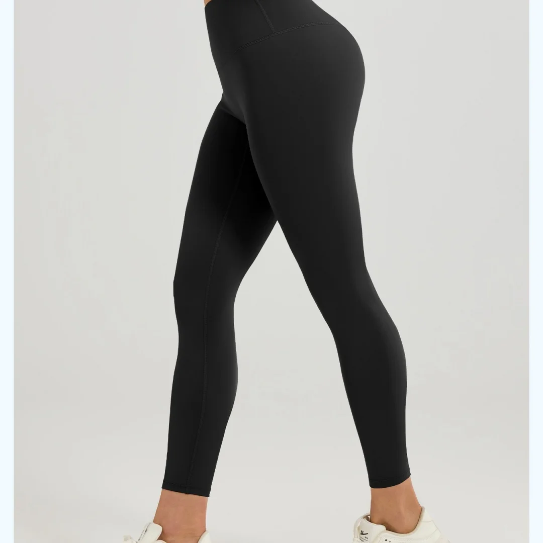 Simple Solid Color Women's Long Yoga Pants High Waist Shaping Casual Daily Commute Home Versatile Four-Way Stretch Spandex/Nylon