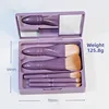 Macaron 5 brushes with mirror cover [purple]