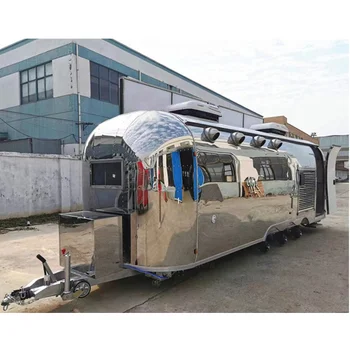 Low price best seller factory food vending van catering trailer with low investment