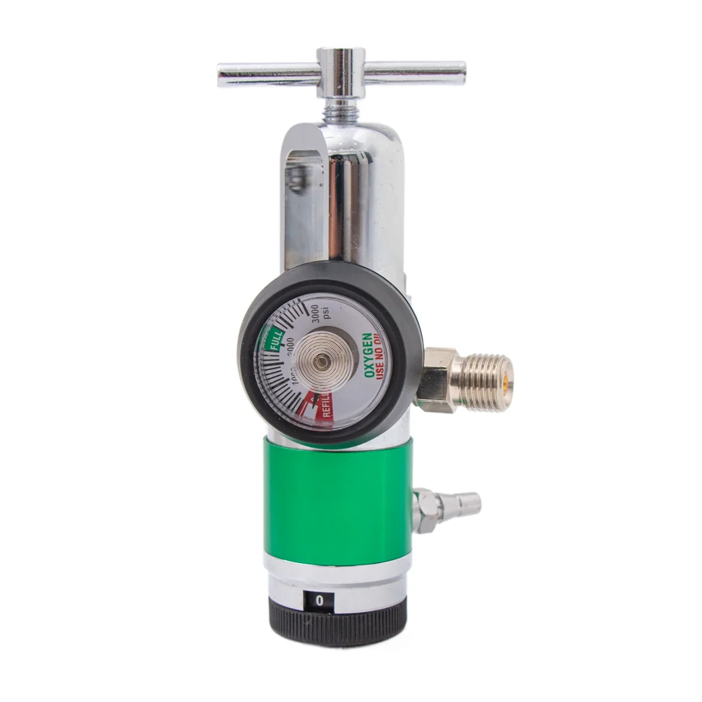 Full Brass Cga540 Oxygen Regulator Medical Oxygen Pressure Regulator ...