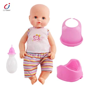 New Design 16 Inch Reborn Baby Doll Drinking Musical Plastic Play Baby Drinking Water Pee Doll Baby Girl Toys