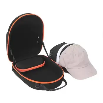 Wholesale Lightweight Black Eva Hat Bag High Quality Waterproof Polyester Simple Style with Zipper Closure