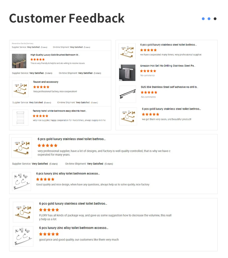 304 Stainless Steel Modern Luxury Brushed Matte Black Gold Hotel Bathroom Bath Accessories