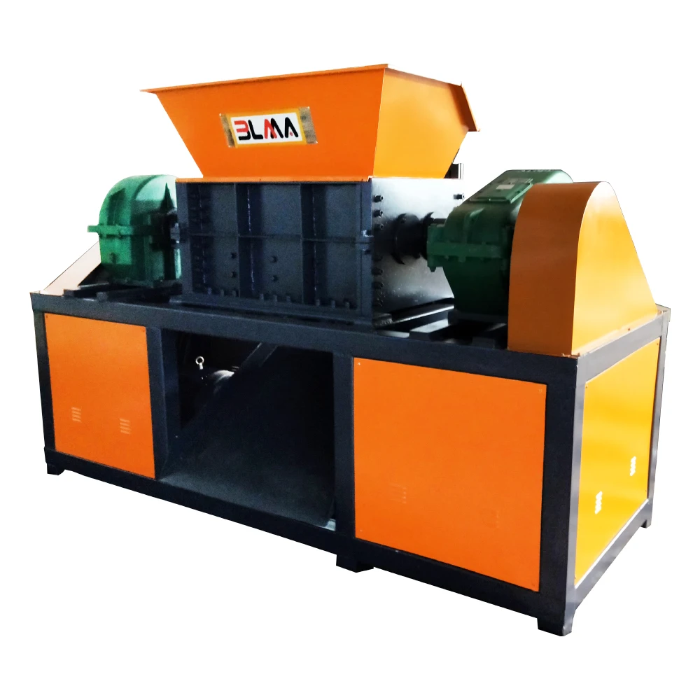 Stone Mattress Cable Tree Branch Hard Disk Drive Hdpe Pipe Dual Twin Double Shaft Shredder Machine