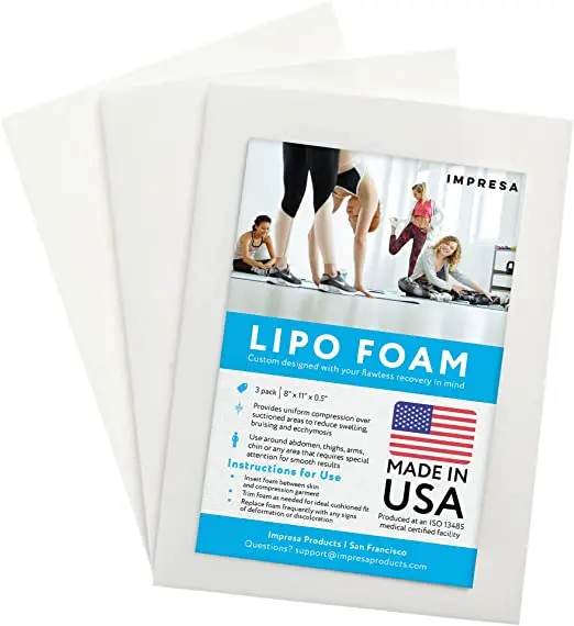 3 Pack Lipo Foam Advanced Technology Foam Pads Post Surgery Supplies